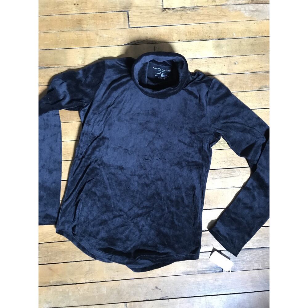 Majestic Filatures Turtleneck Tee Black Size 3 New